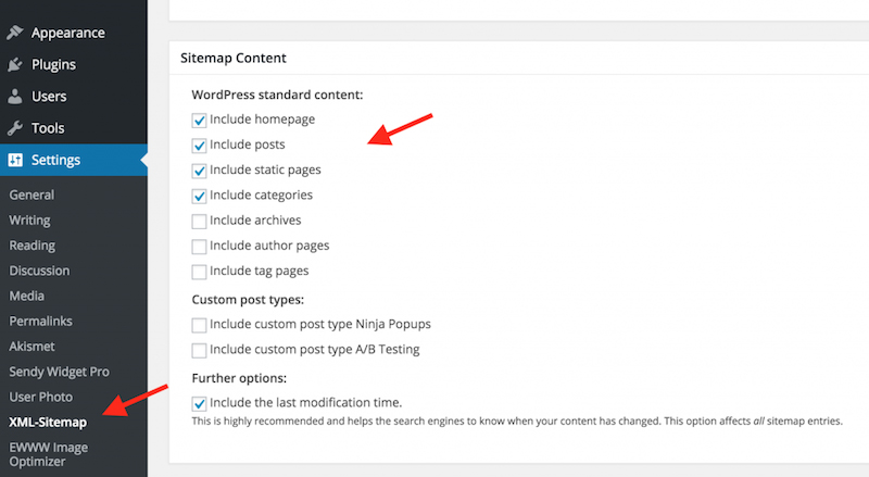 XML sitemap Google Sitemap Generator