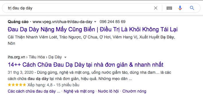 Google tìm kiếm từ khóa LSI