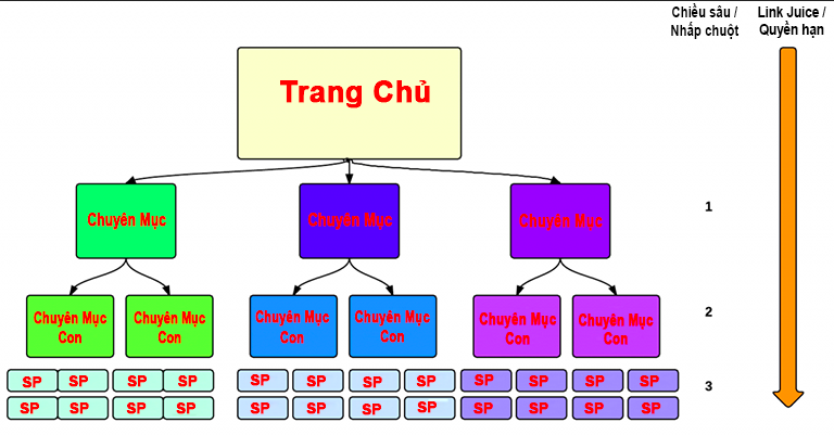 cấu trúc website thương mại điện tử