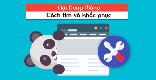 Nội dung mỏng - Cách tìm và khắc phục trang xấu