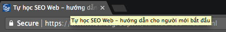 Thẻ title của trang web