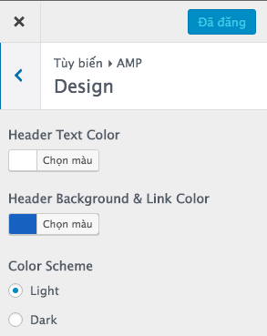 Tùy biến AMP design của Website WordPress