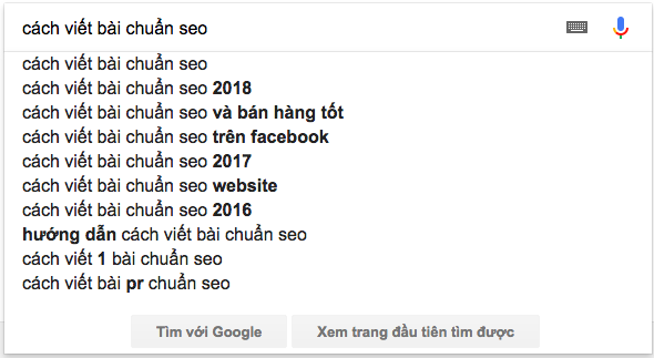 Google suggest