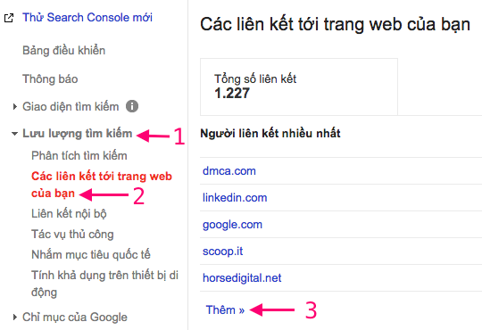 Liên kết tới trang web của bạn