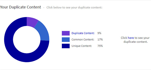 how to find duplicate content