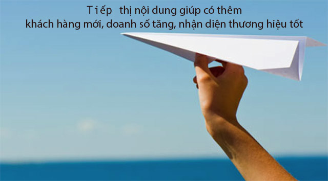 Mẹo tiếp thị nội dung, máy bay giấy 