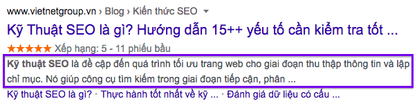 Thẻ Meta Descriptions 