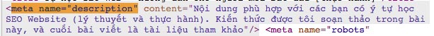 Meta Description HTML Website WordPress 